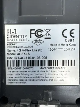 4GFXLSP L-1 IDENTITY SOLUTIONS Flex Lite Fingerprint Card #2