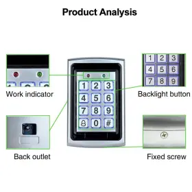 192687557592 LIBO SMART HOME Waterproof Access Control Keypad #2