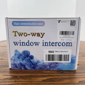 817050523997 LIWCHO Dual Counter Window Intercom Microphone