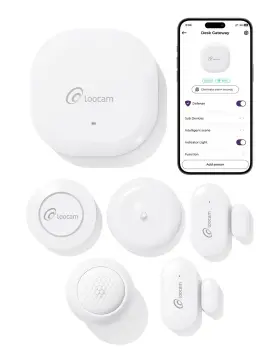 LNA-G1D2S1W1P1-WAS LOOCAM Wireless Security House Alarm Smart