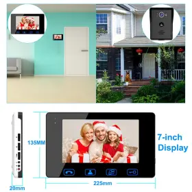 703290185241 LQMEILI Video Door Doorbell Wires Intercom Wired #3