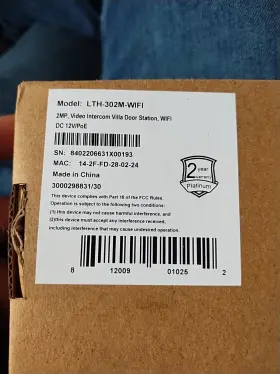 LTH-302M-WIFI LTS Poe Doorbell Card Reader