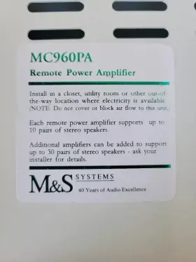 MC960PA MS Power Amplifier Printed #3
