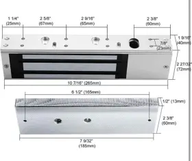 ML1200 MAGEWAY Waterproof Magnetic Door Lock Gate Holding #3
