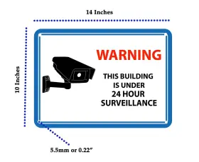 860059000945 MANDALA CRAFTS Hour Video Sign Security Camera #2