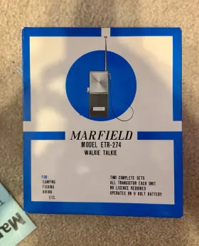 ETR-274 MARFIELD Wireless Intercom Transceiver Set Box Manual