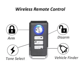 972374510222 MENGSHEN Wireless Bicycle Alarm Waterproof Anti #3