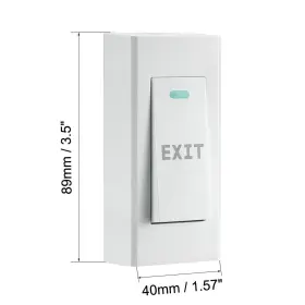 619668310668 METALLIXITY Door Release Push Exit Com Switches #2