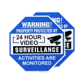 711347610677 METERIO Video Sign Pack Trespassing Reflective