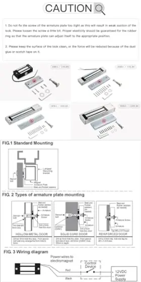610406285262 NCLTHS Electric Magnetic Lock Holding Force Fail #2
