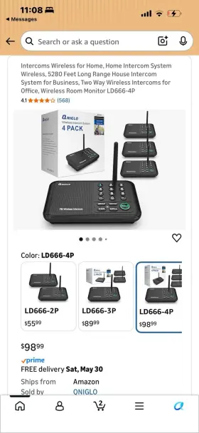 LD666-4P NIGLO Wireless Intercom