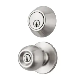 1755302 LOCK Keyed Doorknob Deadbolt Steel
