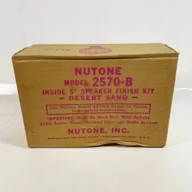 2570-B NUTONE Speaker Finish Desert Sand Nos Kit