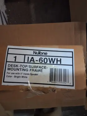 IA-60WH NUTONE Desk Top Mounting Frame