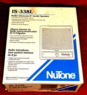 IS-338L NUTONE Radio Intercom Speaker Im