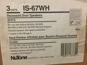 IS67 NUTONE Intercom Door Speaker #2