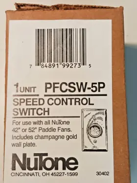 PFCSW-5P NUTONE Control Switch Paddle Fans