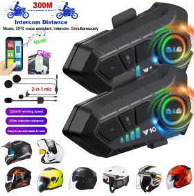 445002881845 ONESTOP-STORES Music Interphone Bluetooth Helmet #2