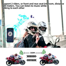 YP10 ONESTOP-STORES Bluetooth Helmet Intercom Wireless #3