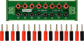D-1375T OONO Din Rail Mount Position Banana Jack Distribution