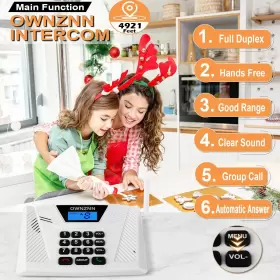 754469177789 OWNZNN Wireless Feet Intercom #2