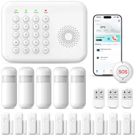 A01F-US-F PGST Alarm Wireless Security Wifi Door Kit