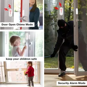 770642246103 PLOJOP Security Door Window Alarm Wireless Light #3