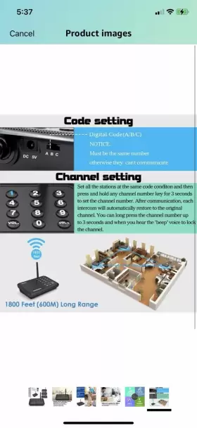 LD-666 QNIGLO Pack Wireless Intercom Channel Feet