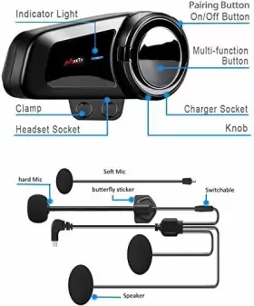 701705544300 QSPORTPEAK Helmet Bluetooth Intercom Kit #2