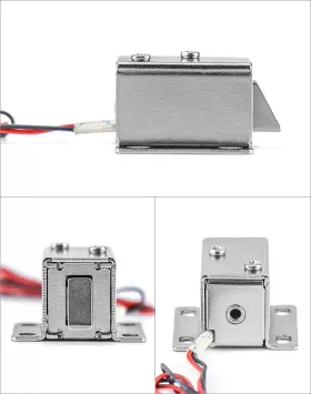 WD4972 QWORK Solenoid Lock Mini Door Drawer Tongue Down #3