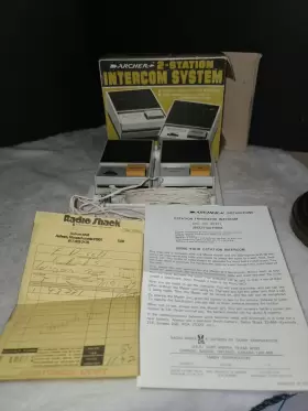 43-221 RADIOSHACK Archer Station Intercom Radio Tandy Battery
