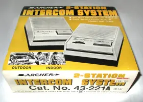 43-221A RADIOSHACK Radio Archer Station Intercom Set Box Cat