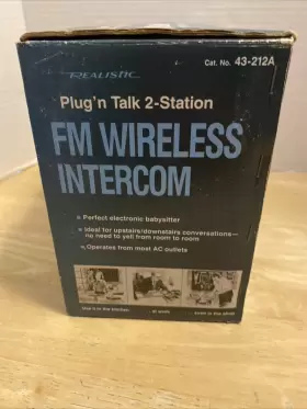 43-212A REALISTIC Plugftn Talk Station Fm Wireless Intercom #3