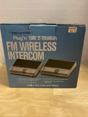 43-212A REALISTIC Plugftn Talk Station Fm Wireless Intercom