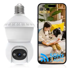 607603073808 RECMOMENT Light Bulb Security Camera Wifi Outdoo