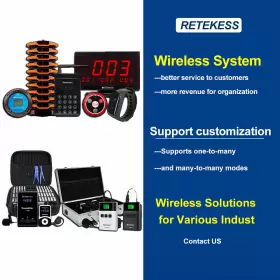 F9640B-F9640D RETEKESS Intercom Voice Pager Receivers Clinic #2