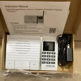 FTAN20AA SAMCOM Channel Digital Wireless Intercom Office