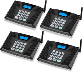 F60-4BK SANZUCO Intercoms Wireless Feet Duplex Pack