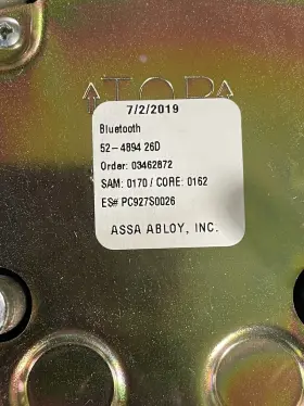 10XG77 SARGENT Assa Abloy Bluetooth Control Lock #3