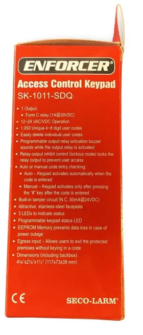676544015932 SECO-LARM Enforcer Access Control Keypad Up #2