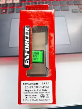 SD-7103GC-PEQ SECO-LARM Enforcer Slimline Push Exit Plate #2