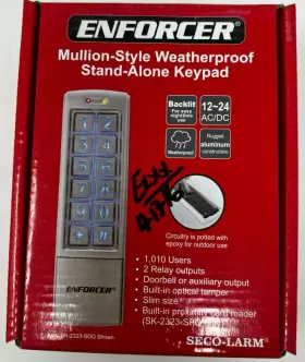 SK-2323-SDQ SECO-LARM Enforcer Access Control Keypad Mullion