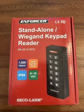 SK-2612-SPQ SECO-LARM Stand Alone Wiegand Keypad Proximity