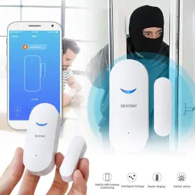 902210106517 SEHOMY Pack Wifi Door Sensor Alarm Smart Contact #3