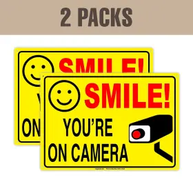 679541492911 SIGNOGRAFX Smile Camera Sign Private Property #2