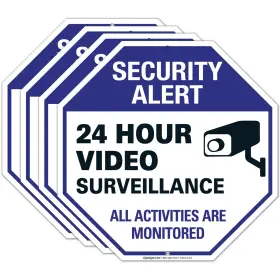 SI-815-12-O-4 SIGO SIGNS Video Sign Hour Cctv Camera
