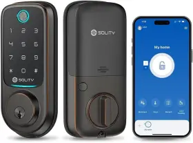 GT10BK SOLITY Hub Smart Digital Door Lock Keyless Wi Fi Orb
