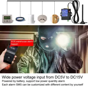 703633381569 SONEW Gsm Alarm Channel Battery Control Alert #2