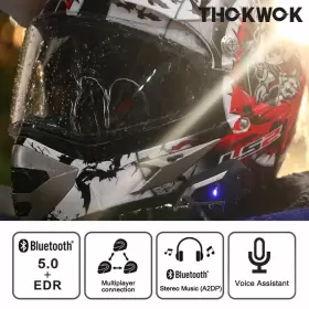 657631578714 THOKWOK Bluetooth Headset Helmet Interco #3