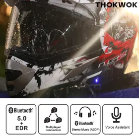 BT-S3-2 THOKWOK Bluetooth Headsetnew Helmet Headphones #3